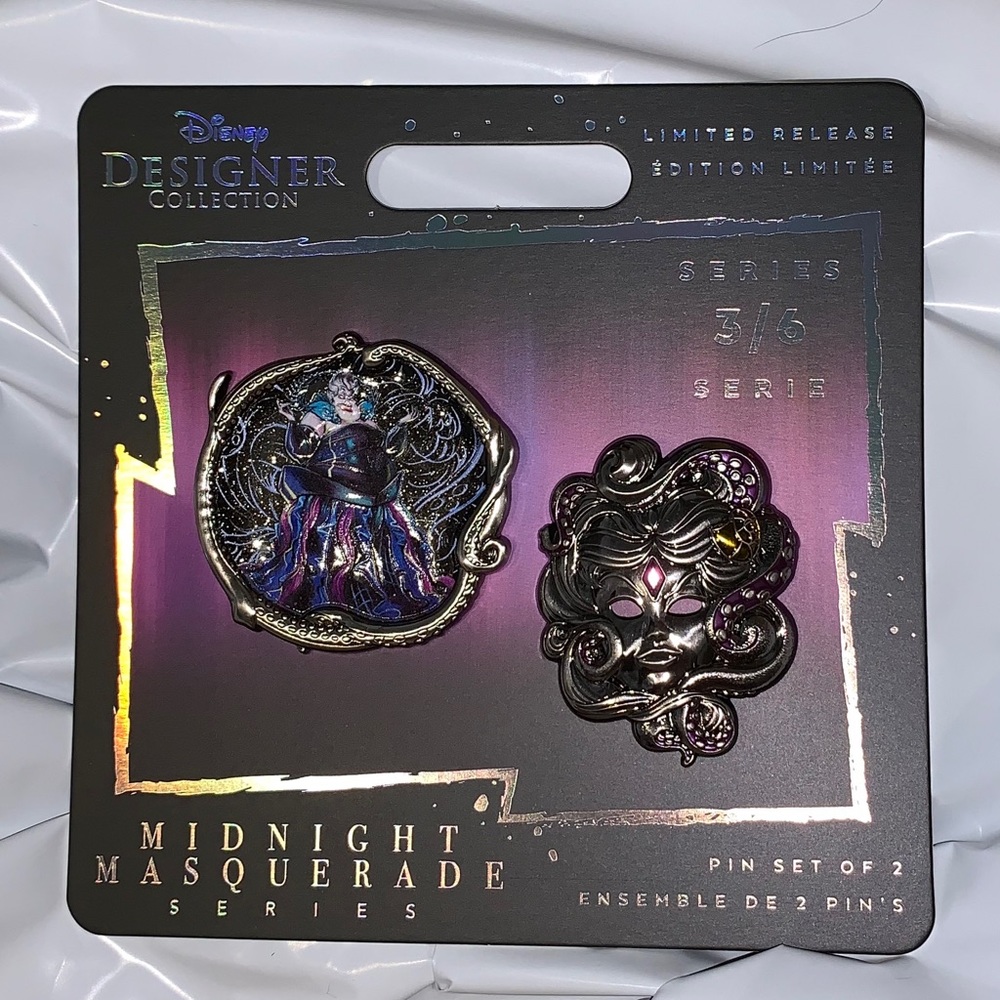 Ursula Midnight Masquerade Disney PIN SET